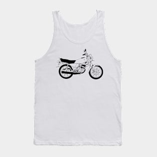 Yamaha RX 135 Black Outline Tank Top